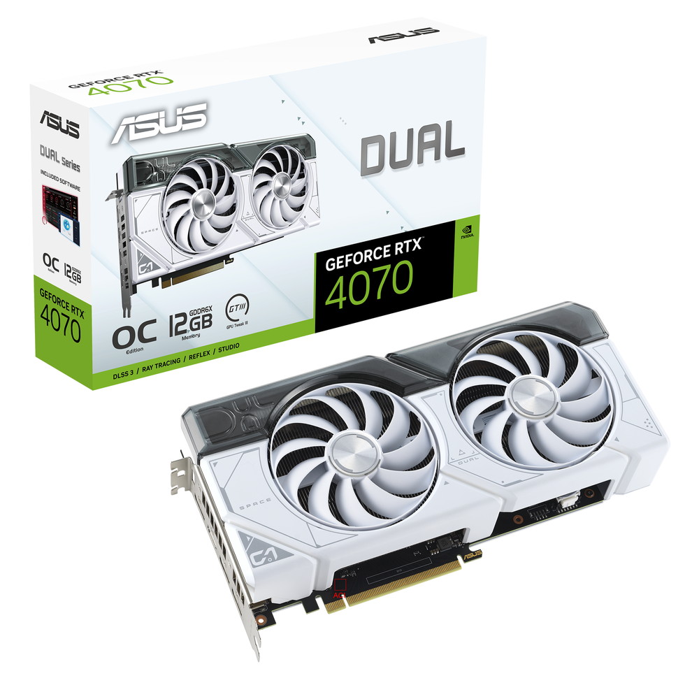 NVIDIA Geforce RTX 4070搭載グラフィックカード「DUAL-RTX4070-O12G 